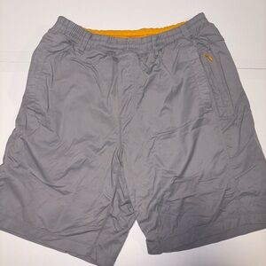 Birddogs Gray Athletic Men's Shorts with Yellow Accent